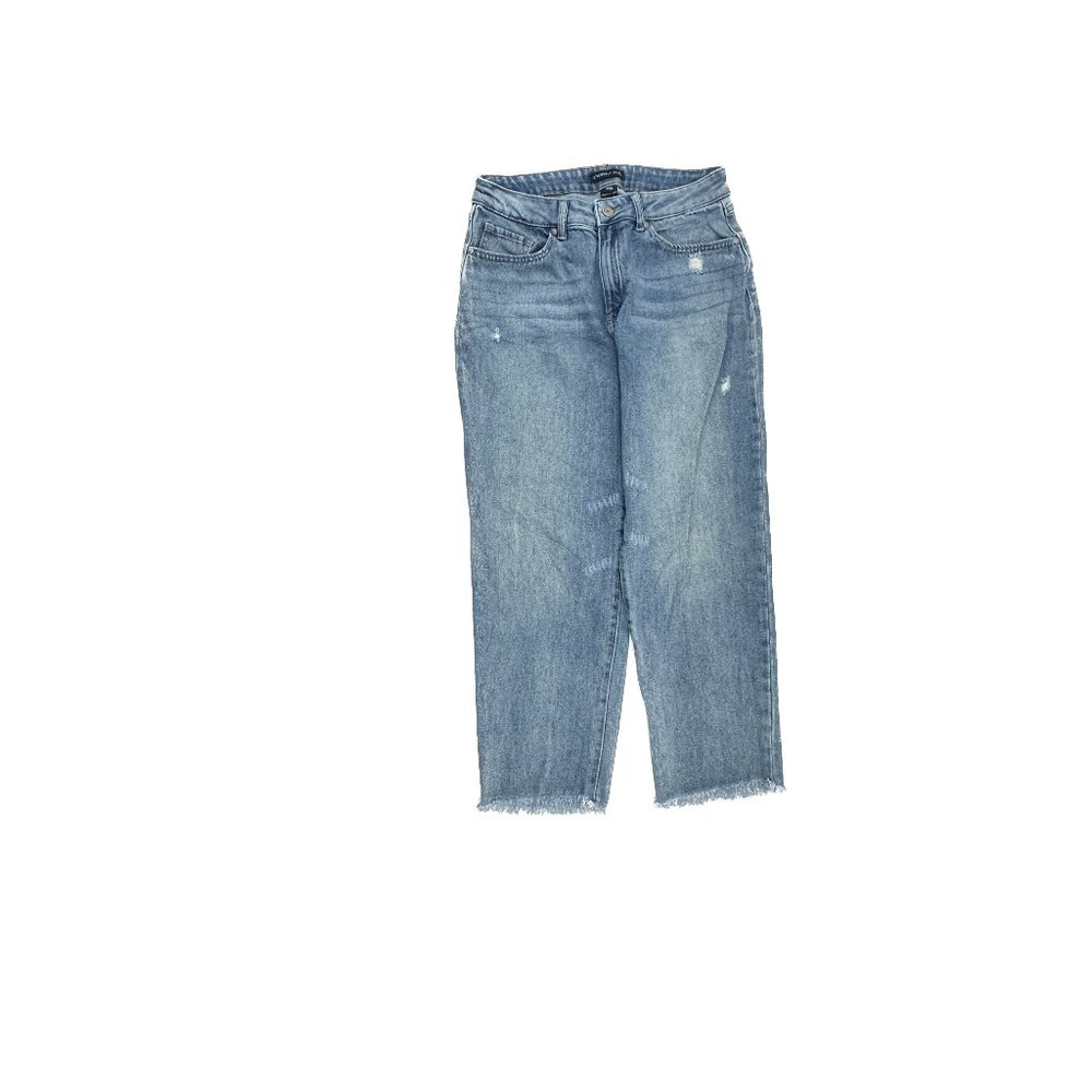 Sincerely Jules Distressed‎ Raw hem Ankle Women's size 9 Medium Blue Denim Jeans